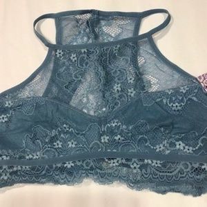 Anemone High Neck Lace Bralette FN1216 Keyhole Fro